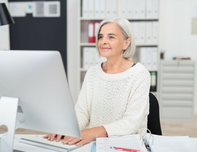 Female Aged Worker