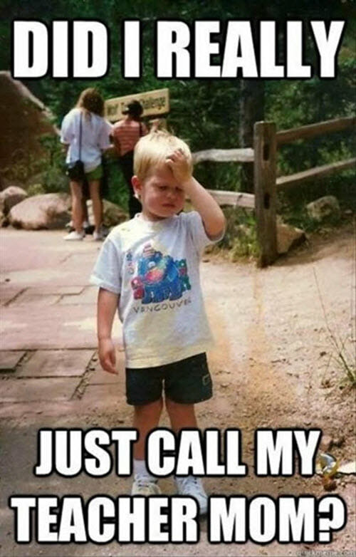 Call your Teacher mom