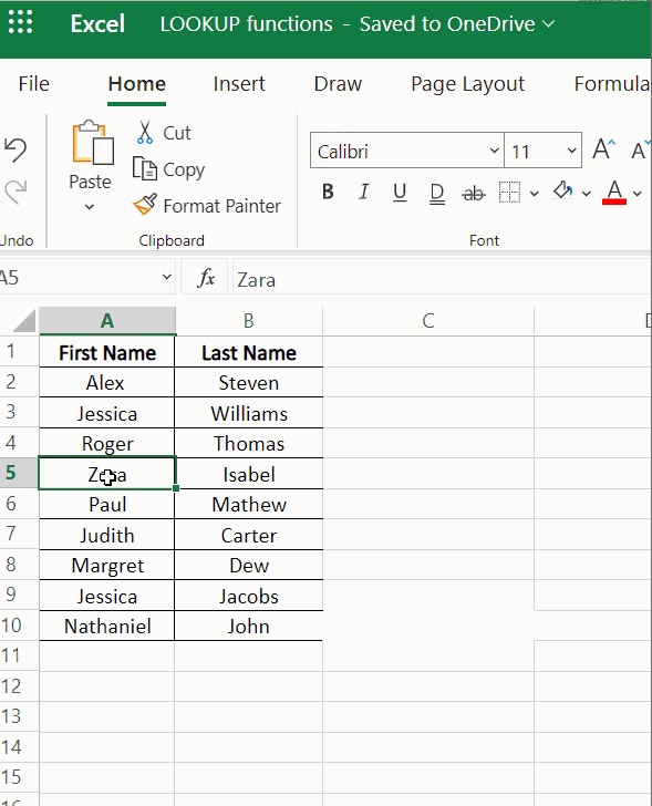 Sorting with Excel shortcut