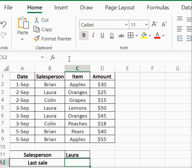Last match XLOOKUP
