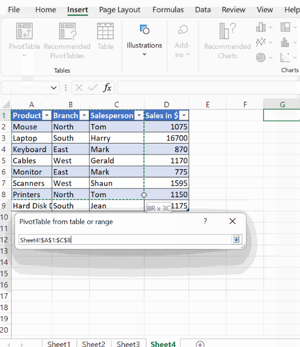 Creating Pivot Tables in Excel Creating Pivot Tables in Excel