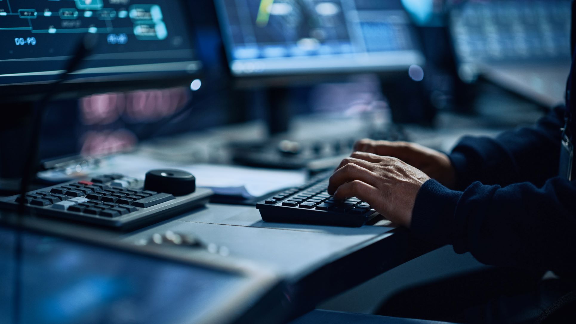 IT worker learning how to type properly