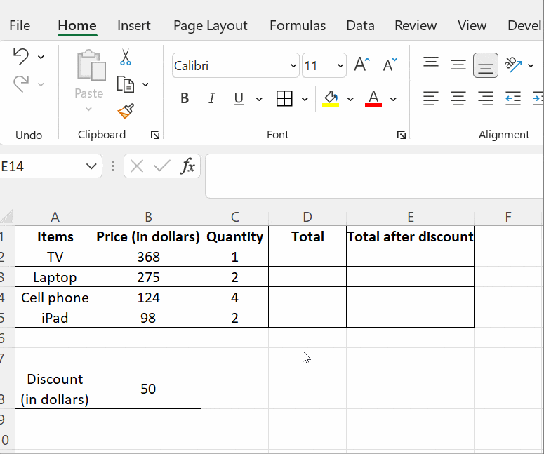 show formulas used in excel
