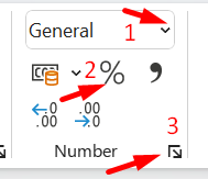 using percentage symbol excel