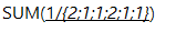 SUM function counting unique values excel