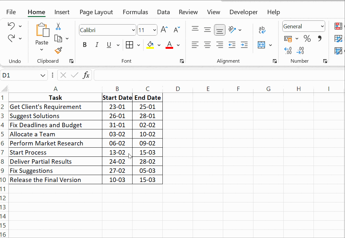 creating a gantt chart in excel creating a gantt chart in excel