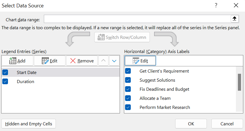 updating axis labels gantt chart updating axis labels gantt chart