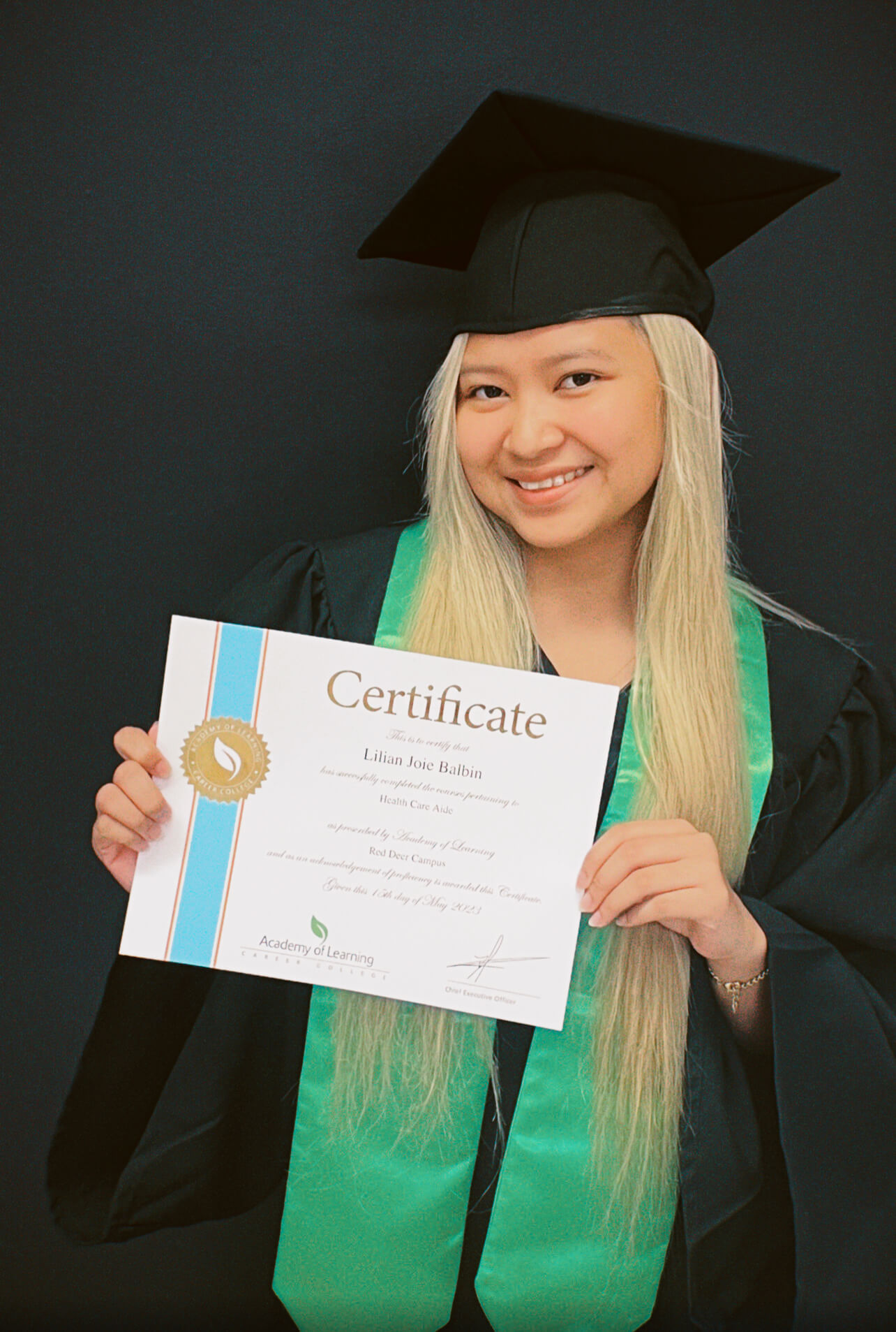 Lilian Joie Balbin Soars To Success At Academy Of Learning